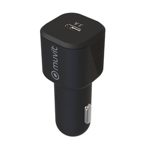 PACK CHARGEUR VOITURE PD 20W + CABLE USB-C NOIR