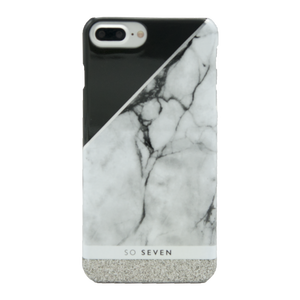 CASE MARBLE SILVER FOR APPLE IPHONE 7/8 PLUS