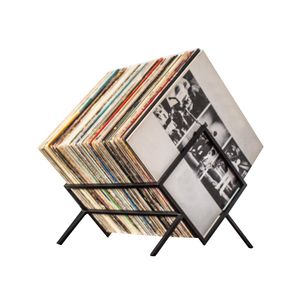 SUPPORT DE RANGEMENT METAL POUR DISQUES VINYLES