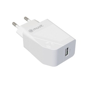 MUVIT FOR CHANGE CHARGEUR SECTEUR 1 USB 1A 5W BLANC