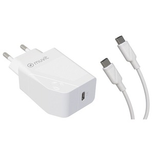 PACK CHARGEUR SECTEUR PD 18W + CABLE USB C/USB C