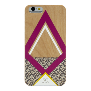 WOOD ART PINK FOR APPLE IPHONE 6/6S