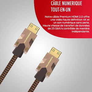 CABLE HDMI M2000 UHD 4K HDR10+ 25GBPS 1.5M 