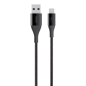 USB LIGHTNING DURATEK CABLE 1.2M BLACK