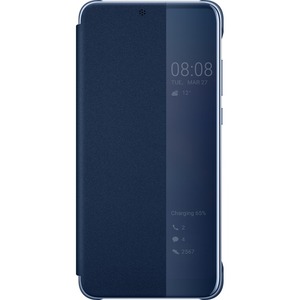 ETUI VIEW FLIP BLEU FONCE POUR HUAWEI P20 2018