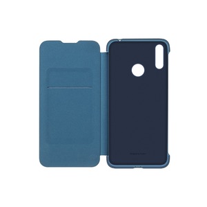 ETUI WALLET FLIP BLEU POUR HUAWEI Y7 2019