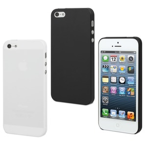 2 ULTRA THIN CASE 1WHITE 1BLACK APPLE IPHONE 5/5S +SCREEN