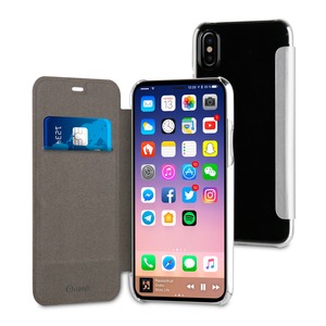 FOLIO CASE SILVER FOR APPLE IPHONE X/XS