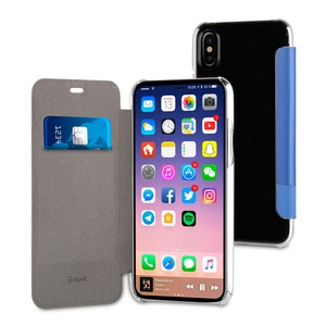 FOLIO CASE EDITION DOUBLE PU BLUE FOR APPLE IPHONE X/XS