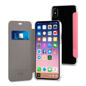 FOLIO CASE EDITION DOUBLE PU PINK FOR APPLE IPHONE X/XS