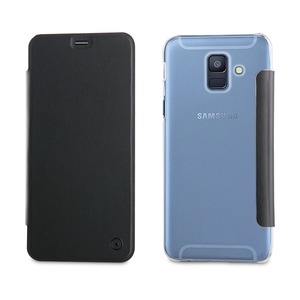 BLACK FOLIO CASE FOR SAMSUNG GALAXY A6 2018