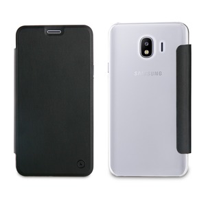 BLACK FOLIO CASE FOR SAMSUNG GALAXY J4 2018