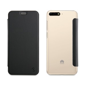 FOLIO CASE POUR HUAWEI Y6 NOIR- NFC 2018