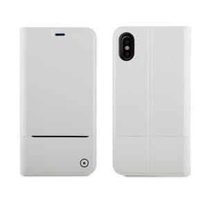 FOLIO STAND EDITION DOUBLE PU WHITE FOR APPLE IPHONE X/XS