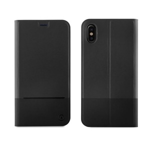 FOLIO STAND EDITION DOUBLE PU BLACK FOR APPLE IPHONE X/XS