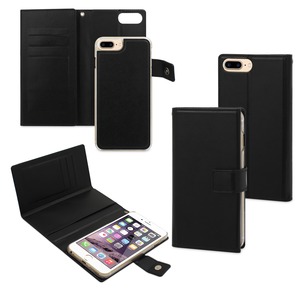 ETUI MAGNET WALLET NOIR POUR APPLE IPHONE 7 PLUS / 6+ / 6S+