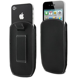 Black vertical ultra slim holster with belt loop - size M