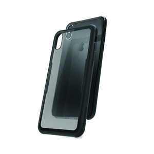 GLASSKIN GLASS CASE TRANSPARENT BLACK FRAME  FOR IPHONE XR