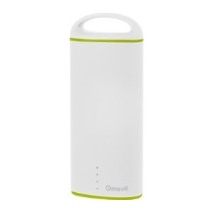 WHITE POWER BANK 5000MAH WITH MICRO USB CABLE