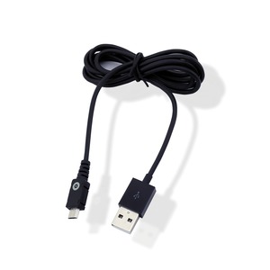 BLACK USB MICRO USB STRAIGHT CABLE CHARGE & SYNC 3M 2.1A