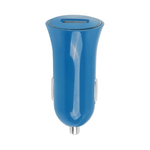 BLUE CAR CHARGER 1USB 1A