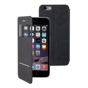 BLACK ANSWER CALL FOLIO WITH WINDOW APPLE IPHONE 6/6S