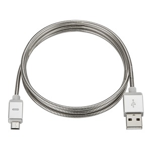 POWERSTEEL CABLE MICRO USB RENFORCE METALISE 1M