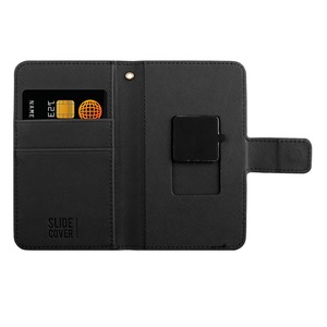 SLIDECOVER FOLIO UNIVERSAL BLACK SAFIANO SIZE S