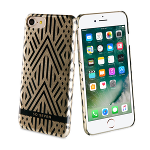 CASE GLOSSY MIGNIGHT PATRN ART DECO GOLD APPLE IPHONE SE/8/7