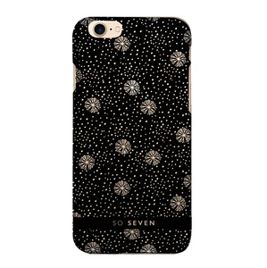 SNOW BLACK CASE + FLAKES APPLE IPHONE 7/8