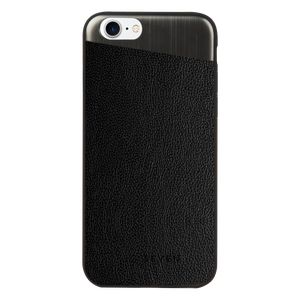 METTALIC BLACK PU + METAL CASE APPLE IPHONE 7/8