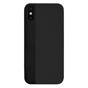 METALLIC CASE BLACK METAL + PU FOR APPLE IPHONE X/XS