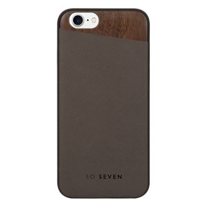 DANDY WOOD + PU TAUPE CASE FOR APPLE IPHONE 7/8