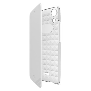 FOLIO CASE WHITE FOR WIKO RAINBOW JAM 4G