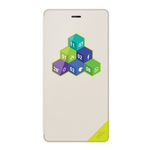 WHITE SMART FOLIO CASE WICUBE FOR WIKO LENNY 3