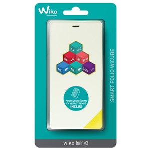 FOLIO WiCUBE WHITE+ TEMPERED GLASS Lenny 3