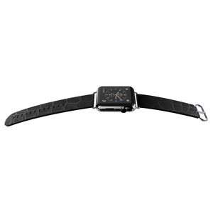 LUX BAND BLACK CROC 42MM FOR APPLE WATCH