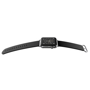 LUX BAND BLACK LEATHER 42MM FOR APPLE WATCH