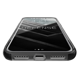 COQUE DEFENSE CLEAR NOIRE POUR IPHONE X/XS