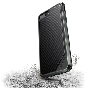 COQUE DEFENSE LUX BLACK CARBON FIBER POUR IPHONE 7/8 PLUS