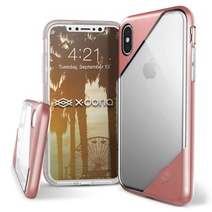 COQUE REVEL LUX CLEAR ROSE GOLD POUR IPHONE X/XS