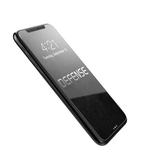 VERRE TREMPE PLAT DEFENSE AVEC APPLICATEUR POUR IPHONE X/XS