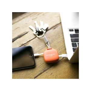 POWERBANK 500 MAH HUG BOOSTER AVEC LIGHTNING ORANGE