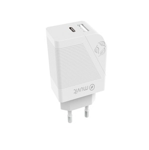 CHARGEUR SECTEUR PD 20W + QC 3.0 18W BLANC