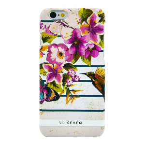 SUMMERCHIC FlOWERSs, Birds et Lines Case iPhone 6/6S