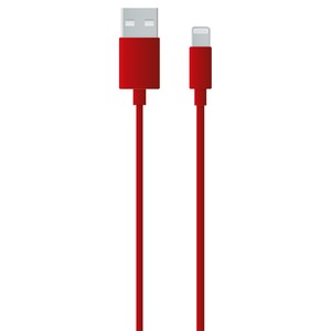 MY CABLE LIGHTNING MFI 1M ROUGE