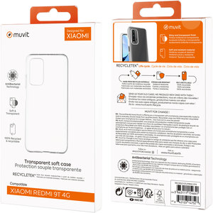 MUVIT FOR CHANGE COQUE SOUPLE CLEAR DESIGNED FOR XIAOMI REDMI 9T