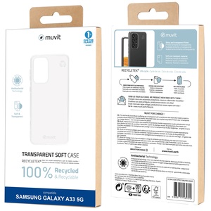 MUVIT FOR CHANGE COQUE RECYCLETEK TRANSPARENTE SAMSUNG GALAXY A33 5G 