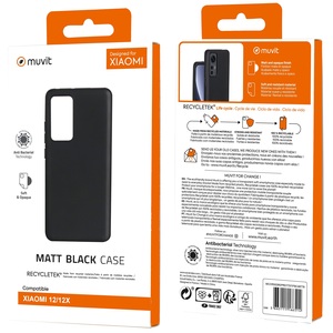 MUVIT FOR CHANGE COQUE SOUPLE NOIRE DESIGNED FOR XIAOMI 12/12X