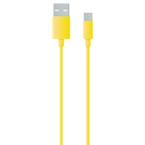 MY CABLE MICRO USB 1M JAUNE